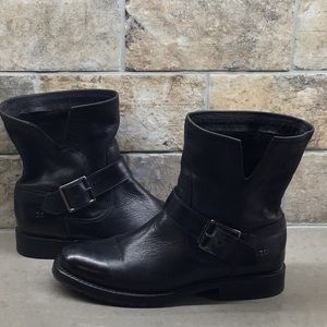 Black leather Frye boots